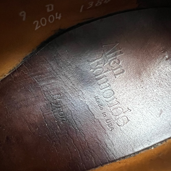 Allen Edmonds Byron Black Cap-Toe Oxfords Dress Shoes 9 D - Picture 12 of 15